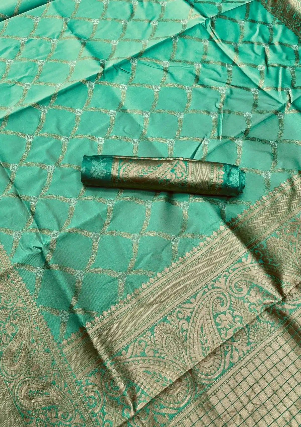 Alia Silk Gold And Silver Zari Saree
