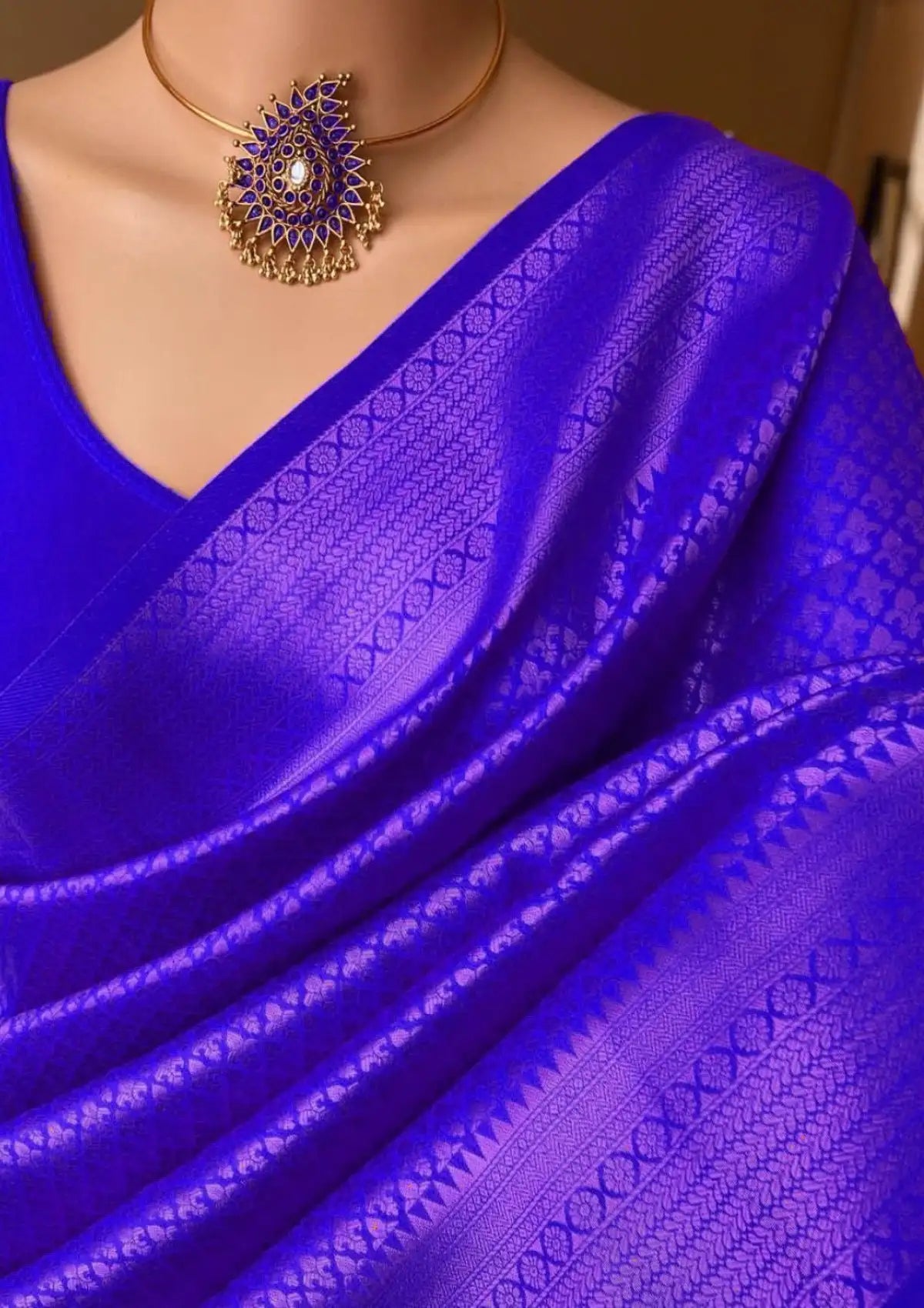 Kubera Pattu Silk Saree with Rich Pallu