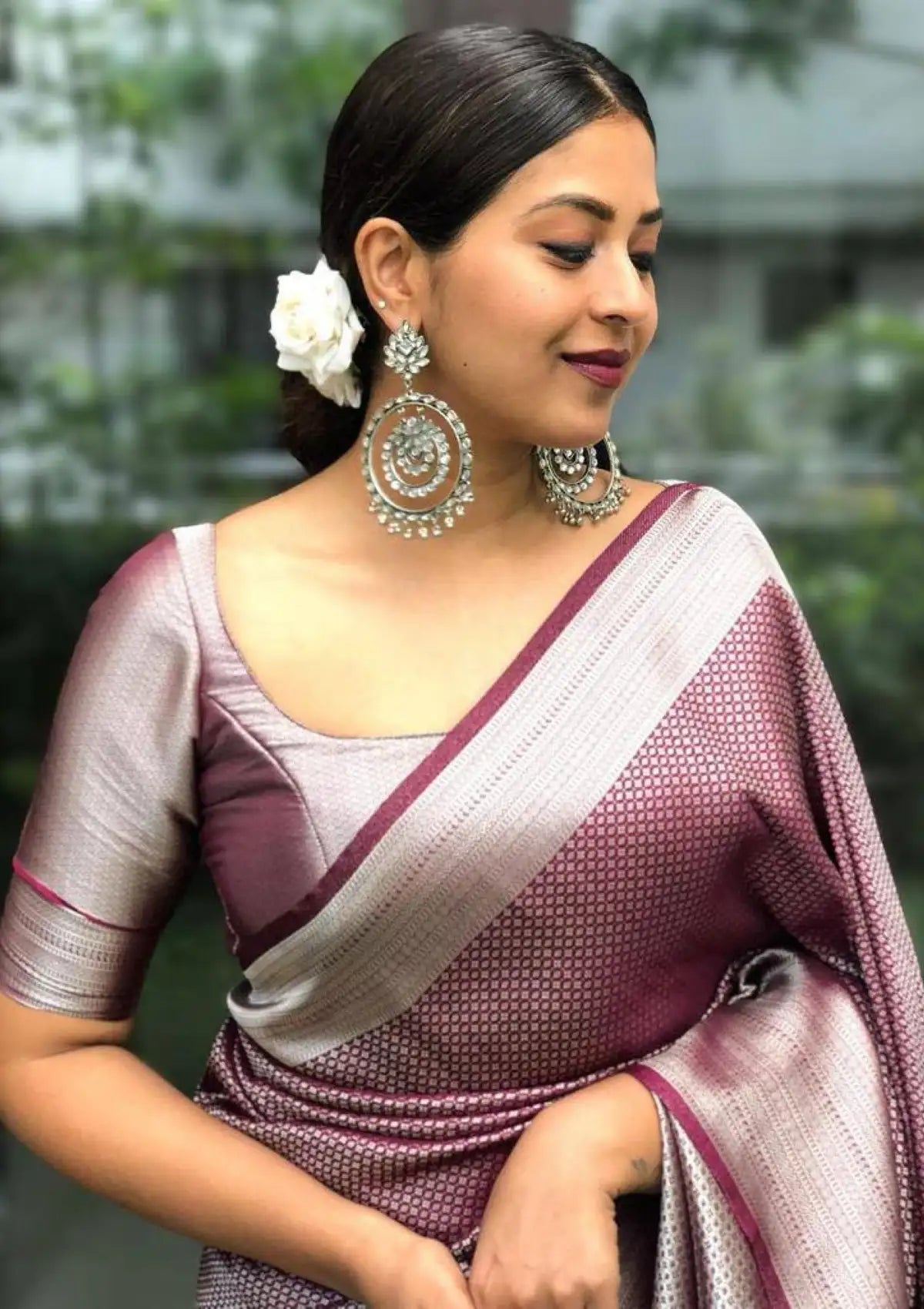 Maroon Banarasi Silk Zari Traditional Saree
