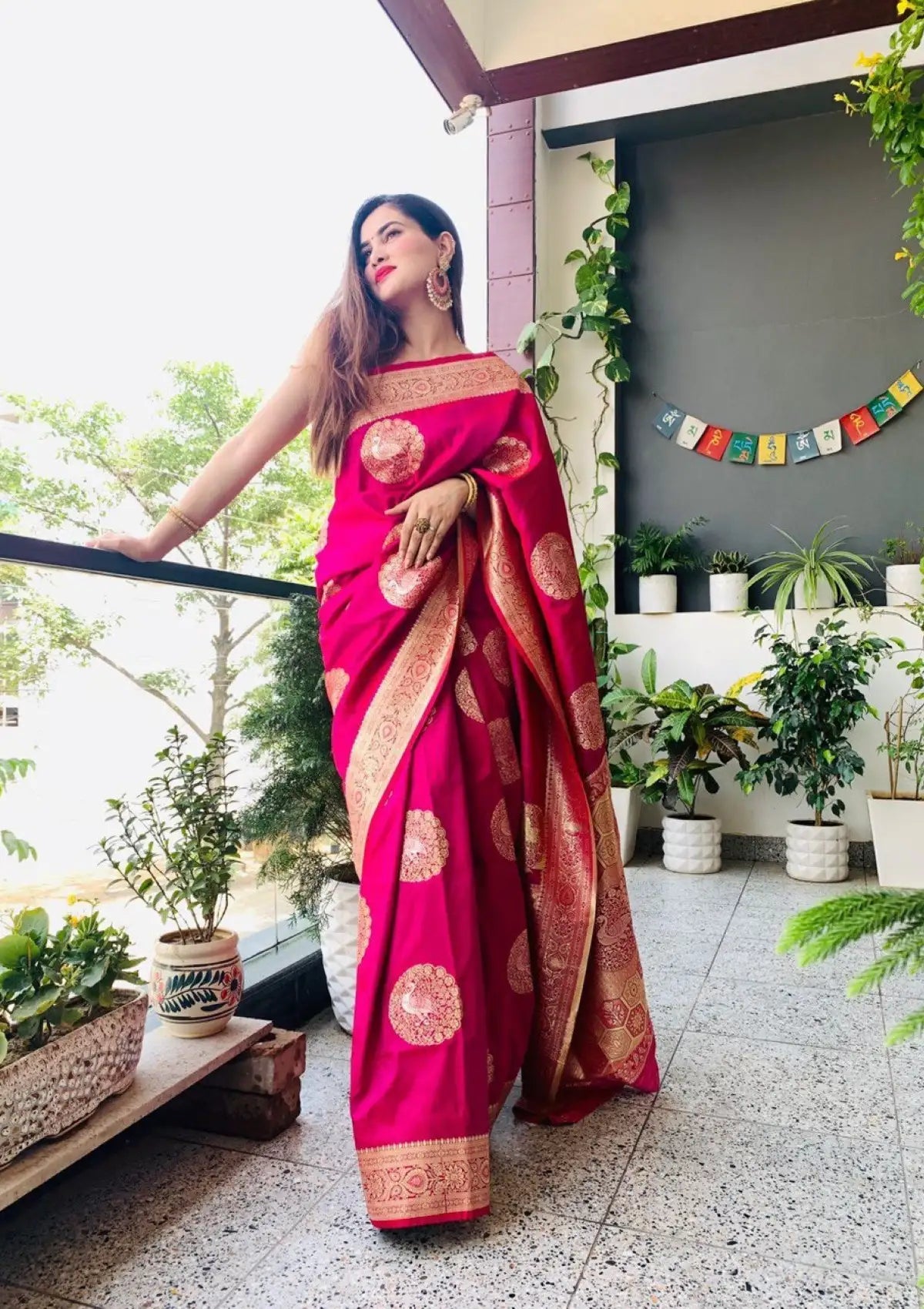 Rani Two-Tone Shinning Silk Saree