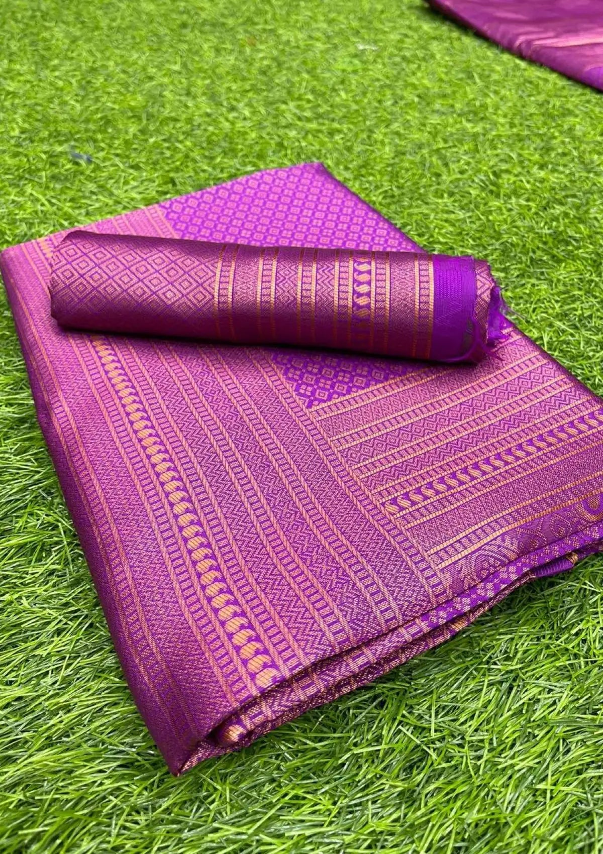 Wine Banarasi Zari Silk Saree