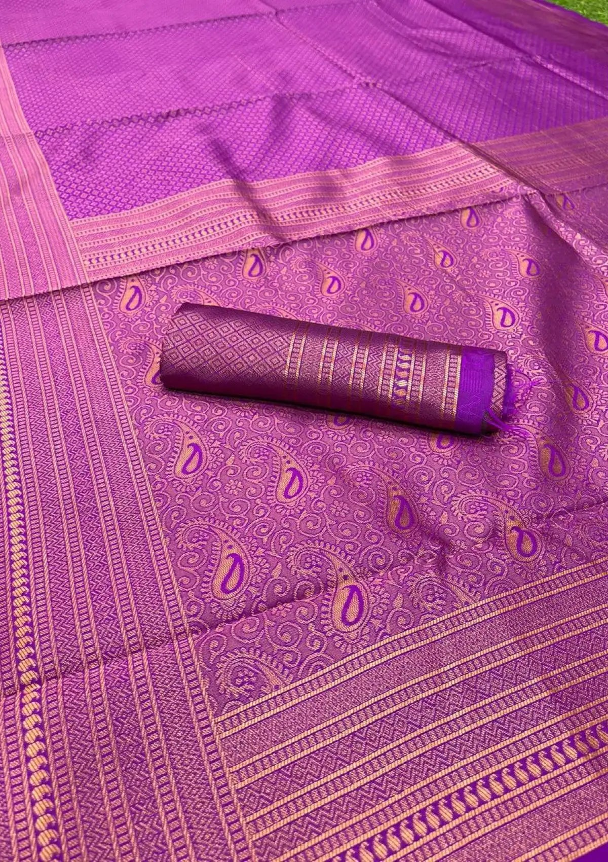 Wine Banarasi Zari Silk Saree