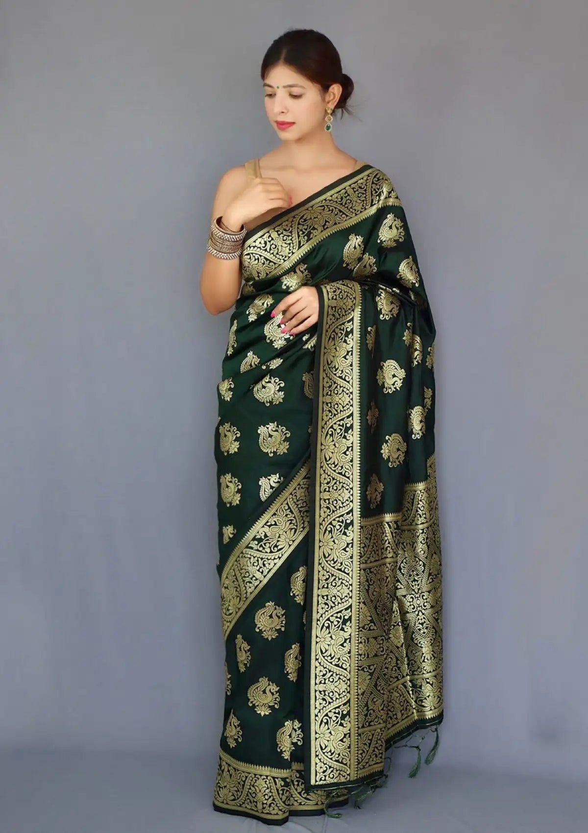 Pure Silk Self Zari Weaving Saree