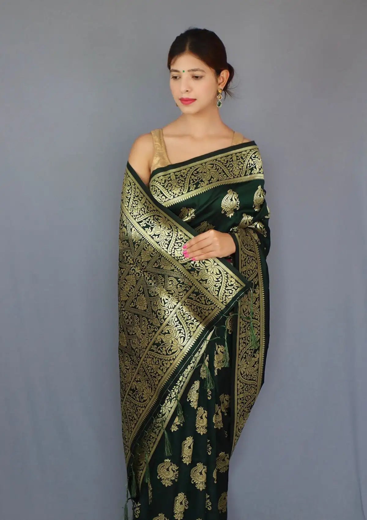 Pure Silk Self Zari Weaving Saree