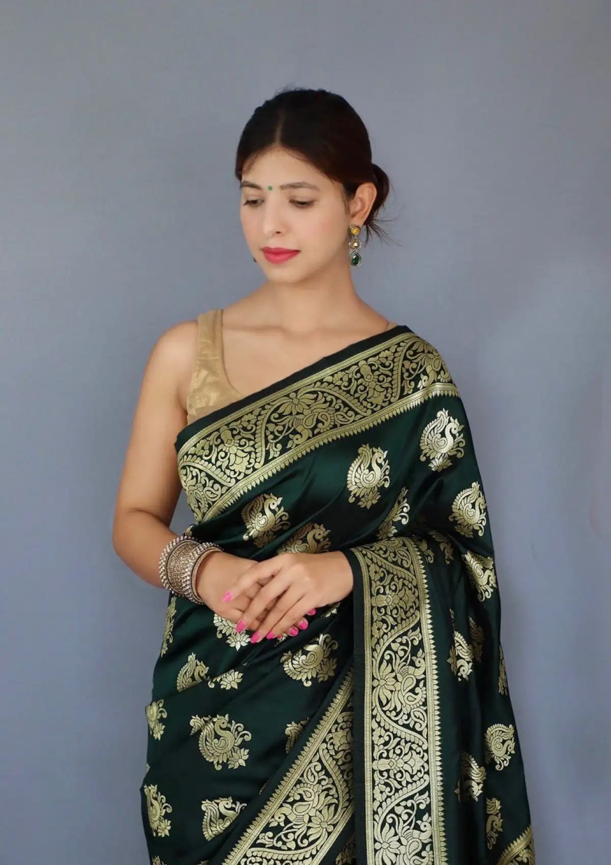 Pure Silk Self Zari Weaving Saree