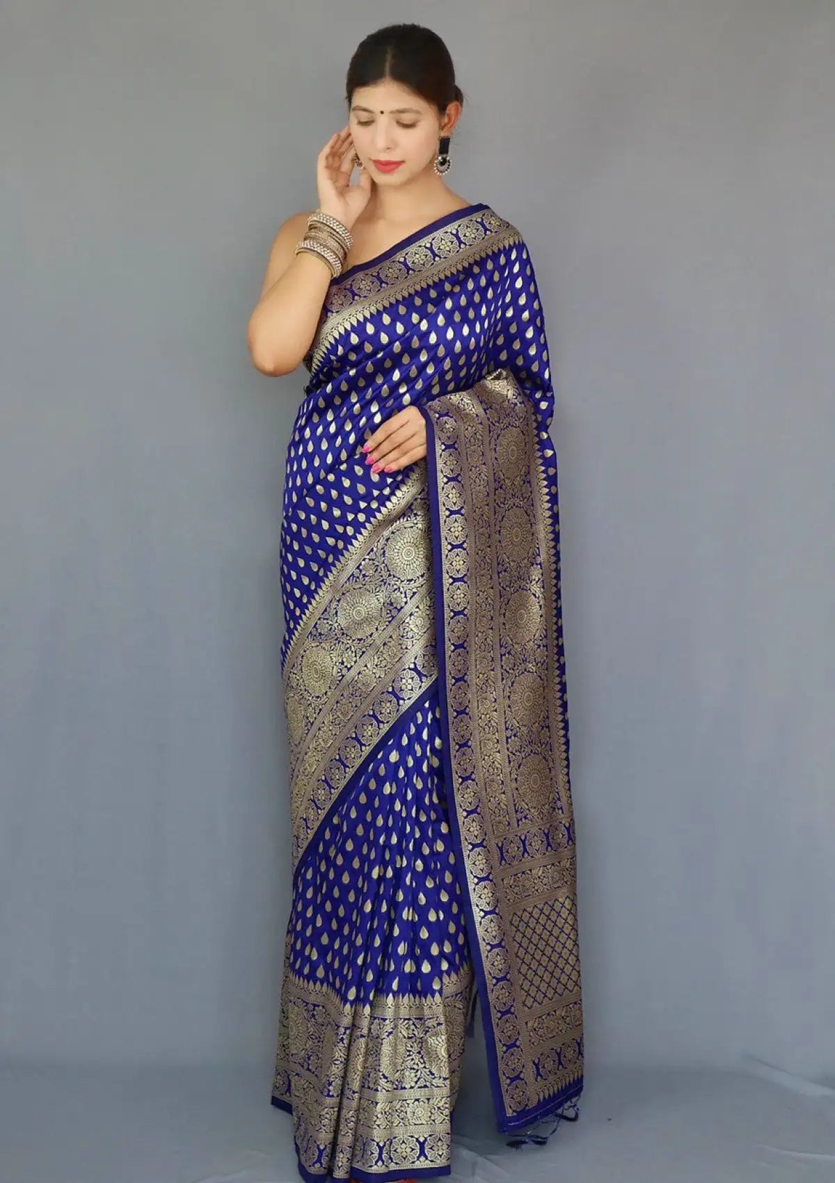 Pure Silk Self Zari Weaving Saree