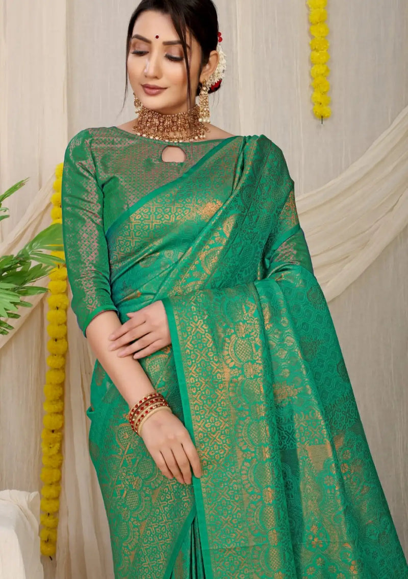 Bridal silk saree hot sale