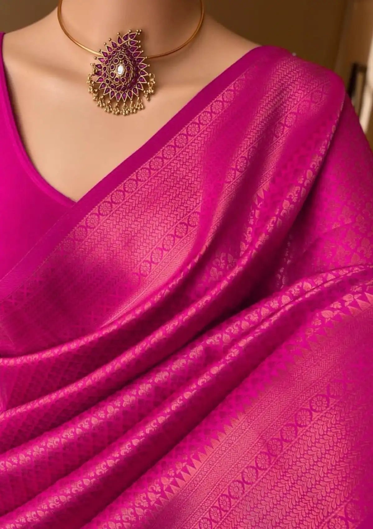 Kubera Pattu Silk Saree with Rich Pallu