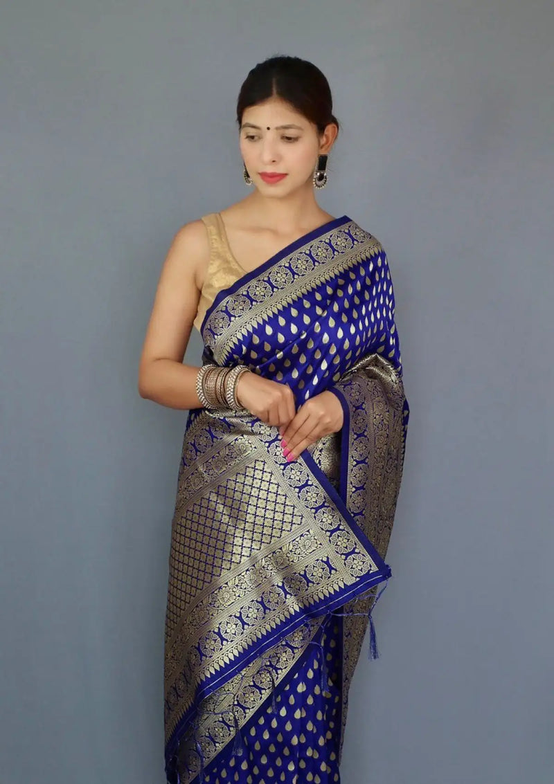Pure Silk Self Zari Weaving Saree